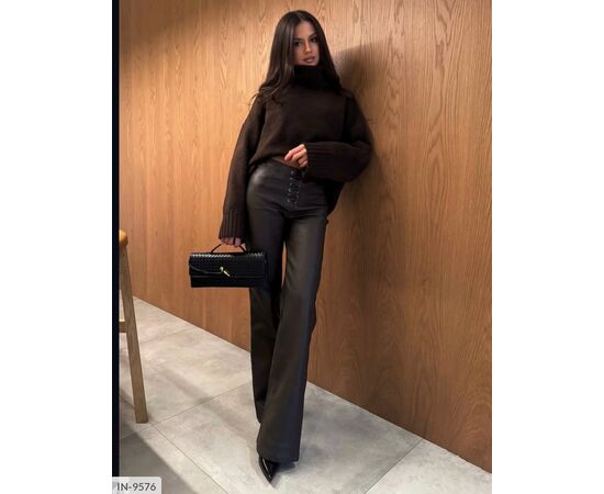 Жіночі стильні штани р.S-M;M-L (2кол.) "ANNVER" купити недорого від прямого постачальника, зображення 2