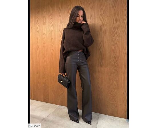 Жіночі стильні штани р.S-M;M-L (2кол.) "ANNVER" купити недорого від прямого постачальника, зображення 3