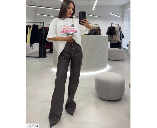 Жіночі стильні штани р.S-M;M-L (2кол.) "ANNVER" купити недорого від прямого постачальника, зображення 5