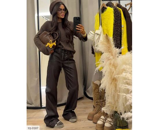 Жіночі стильні штани р.S-M;M-L (2кол.) "ANNVER" купити недорого від прямого постачальника, зображення 8