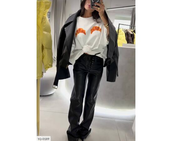 Жіночі стильні штани р.S-M;M-L (2кол.) "ANNVER" купити недорого від прямого постачальника, зображення 4