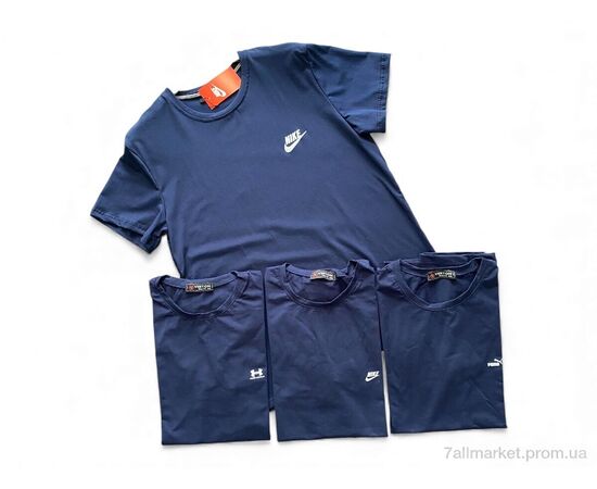 Фотография Футболка мужская Лето X1 navy (5 шт. р.сетка 50-58) "Verton" недорого оптом от прямого поставщика, изображение 2