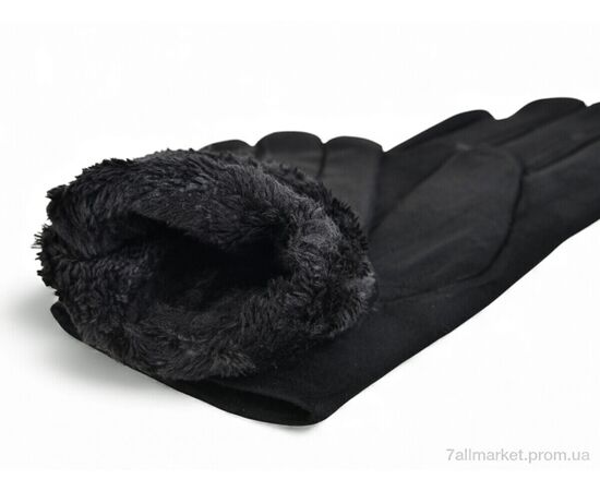 Рукавички жіночі Зима 01 black (10 шт. р.сітка6,5-8,5) "KUINH" недорого оптом від прямого постачальника, зображення 2