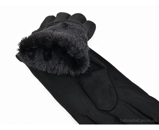 Рукавички жіночі Зима 05 black (10 шт. р.сітка6,5-8,5) "KUINH" недорого оптом від прямого постачальника, зображення 2