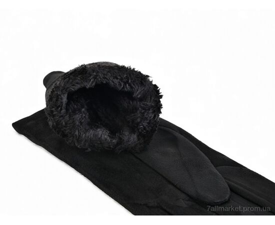 Рукавички жіночі Зима 07 black (10 шт. р.сітка6,5-8,5) "KUINH" недорого оптом від прямого постачальника, зображення 2