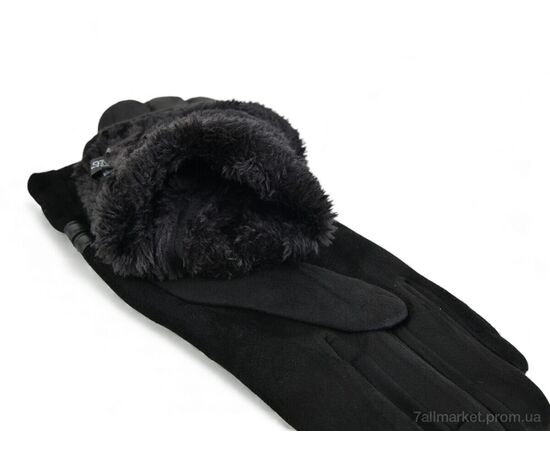 Рукавички жіночі Зима 09 black (10 шт. р.сітка6,5-8,5) "KUINH" недорого оптом від прямого постачальника, зображення 2
