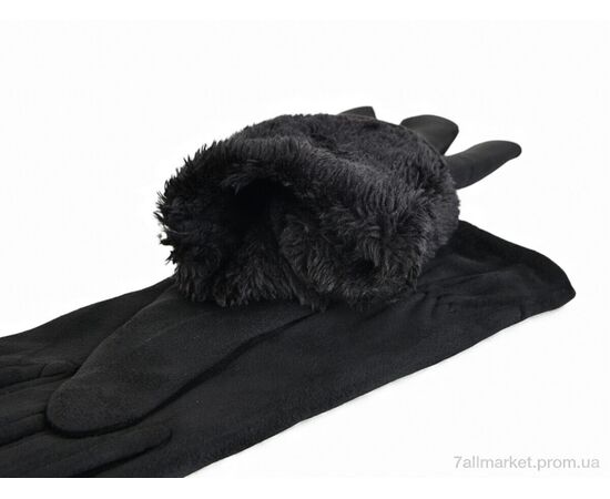 Рукавички жіночі Зима 012 black (10 шт. р.сітка6,5-8,5) "KUINH" недорого оптом від прямого постачальника, зображення 2