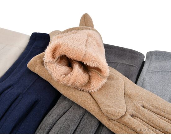 Рукавички жіночі Зима 06 mix (12 шт. р.сітка6,5-8,5) "KUINH" недорого оптом від прямого постачальника, зображення 2