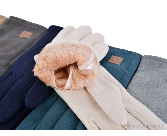 Рукавички жіночі Зима 025 mix (12 шт. р.сітка6,5-8,5) "KUINH" недорого оптом від прямого постачальника, зображення 2