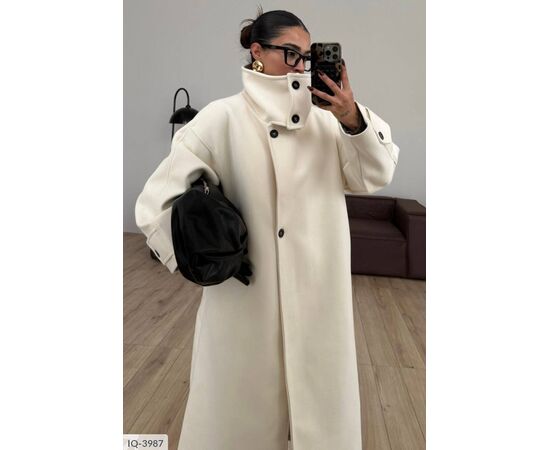 Жіноче кашемірове пальто на підкладці БАТАЛ р.48-52 (4кол.) "BEST FASHION" купити недорого від прямого постачальника, зображення 14