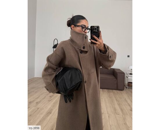 Жіноче кашемірове пальто на підкладці БАТАЛ р.48-52 (4кол.) "BEST FASHION" купити недорого від прямого постачальника, зображення 8