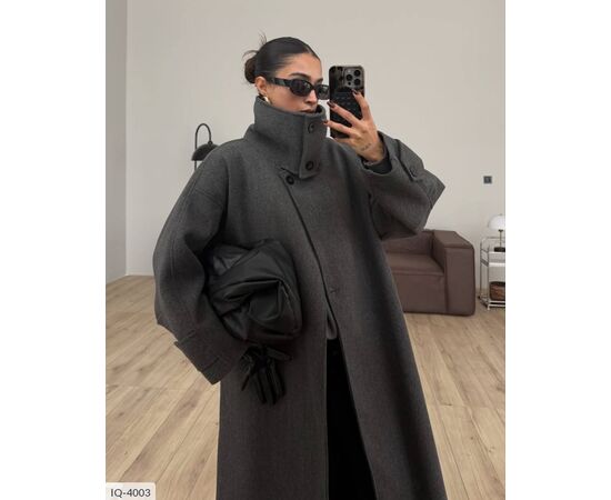 Жіноче кашемірове пальто на підкладці БАТАЛ р.48-52 (4кол.) "BEST FASHION" купити недорого від прямого постачальника, зображення 5