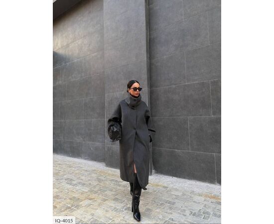 Жіноче кашемірове пальто на підкладці БАТАЛ р.48-52 (4кол.) "BEST FASHION" купити недорого від прямого постачальника, зображення 21