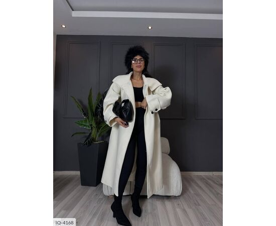 Жіноче кашемірове пальто на підкладці БАТАЛ р.48-52 (4кол.) "BEST FASHION" купити недорого від прямого постачальника, зображення 22