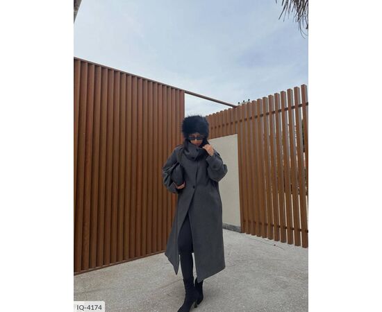 Жіноче кашемірове пальто на підкладці БАТАЛ р.48-52 (4кол.) "BEST FASHION" купити недорого від прямого постачальника, зображення 27