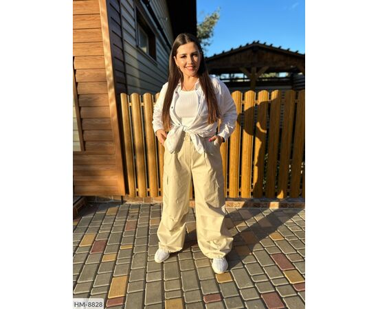 Кольори: чорний, хакі, беж, білий р.42-44;46-48 (4кол.) "VLADA" купити недорого від прямого постачальника, зображення 3