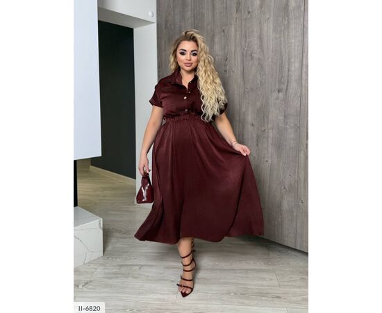 Фотография Женское платье на пуговицах р.46-48;50-52;54-56;58-50 (4цв) "VLADA" купить недорого от прямого поставщика, изображение 6