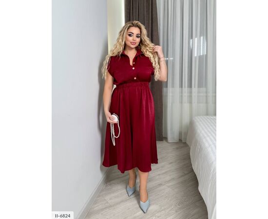 Фотография Женское платье на пуговицах р.46-48;50-52;54-56;58-50 (4цв) "VLADA" купить недорого от прямого поставщика, изображение 2