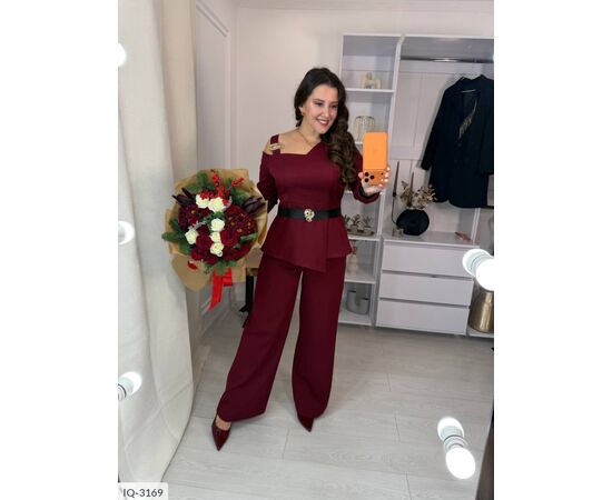 Костюм двійка жіночий великі розміри р.46-48;50-52;54-56;58-60;62-64;48-50;52-54;56-58 (3кол.) "VLADA" купити недорого від прямого постачальника, зображення 4