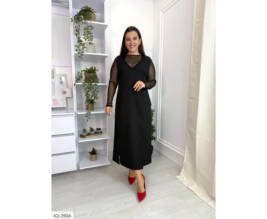 Фотография Женское платье с карманами р.46-48;50-52;54-56;58-60;62-64 "VLADA" купить недорого от прямого поставщика, изображение 3