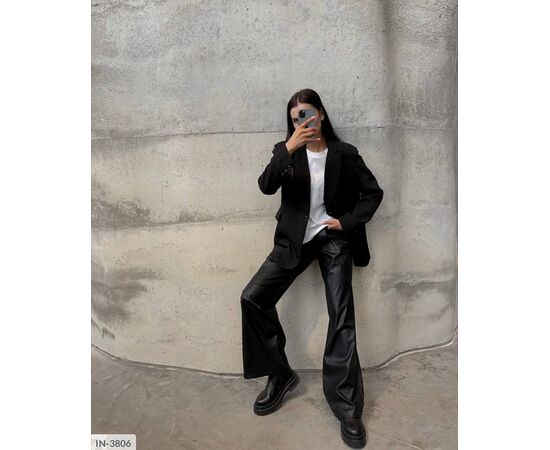 Жіночі стильні штани р.S-M;M-L (2кол.) "ANNVER" купити недорого від прямого постачальника, зображення 8