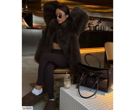 Фотография Шуба женская р.S;M;L (4цв) "ANNVER" купить недорого от прямого поставщика, изображение 16