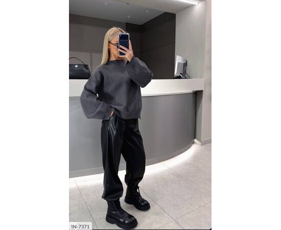 Жіночі стильні штани р.S-M;M-L (2кол.) "ANNVER" купити недорого від прямого постачальника, зображення 5