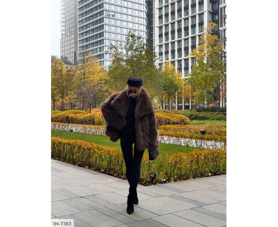 Фотография Шуба женская р.S;M;L (4цв) "ANNVER" купить недорого от прямого поставщика, изображение 9