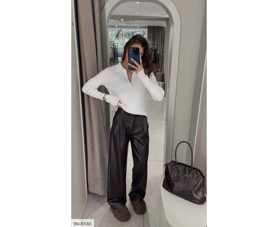 Жіночі стильні штани р.S-M;M-L (2кол.) "ANNVER" купити недорого від прямого постачальника, зображення 3