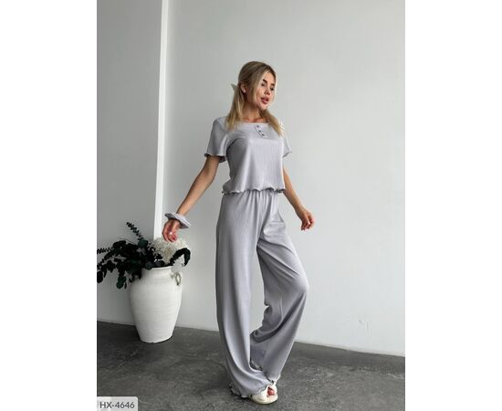 Фотография Костюм-тройка (топ+штаны+резинка) р.42-44;46-48 (10цв) "ANNABELLE" купить недорого от прямого поставщика, изображение 38