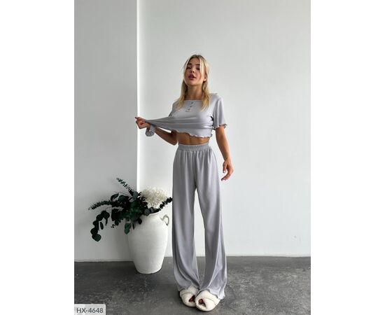 Фотография Костюм-тройка (топ+штаны+резинка) р.42-44;46-48 (10цв) "ANNABELLE" купить недорого от прямого поставщика, изображение 37