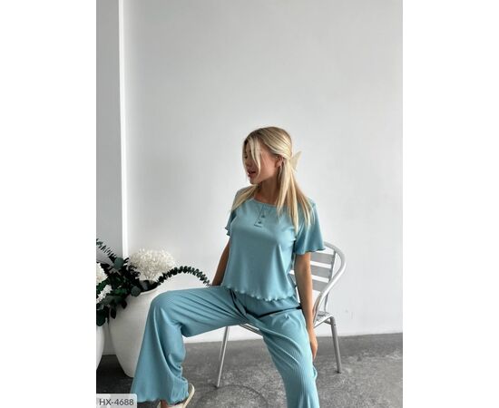 Фотография Костюм-тройка (топ+штаны+резинка) р.42-44;46-48 (10цв) "ANNABELLE" купить недорого от прямого поставщика, изображение 44