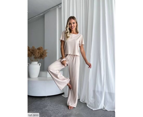 Фотография Костюм-тройка (топ+штаны+резинка) р.42-44;46-48 (10цв) "ANNABELLE" купить недорого от прямого поставщика, изображение 21