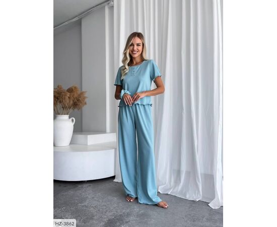 Фотография Костюм-тройка (топ+штаны+резинка) р.42-44;46-48 (10цв) "ANNABELLE" купить недорого от прямого поставщика, изображение 16