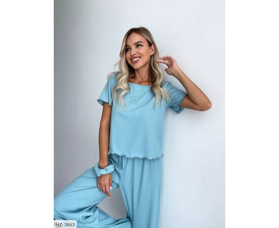 Фотография Костюм-тройка (топ+штаны+резинка) р.42-44;46-48 (10цв) "ANNABELLE" купить недорого от прямого поставщика, изображение 15