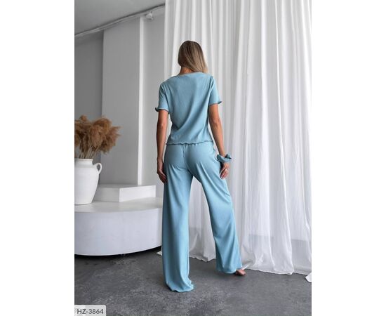 Фотография Костюм-тройка (топ+штаны+резинка) р.42-44;46-48 (10цв) "ANNABELLE" купить недорого от прямого поставщика, изображение 14