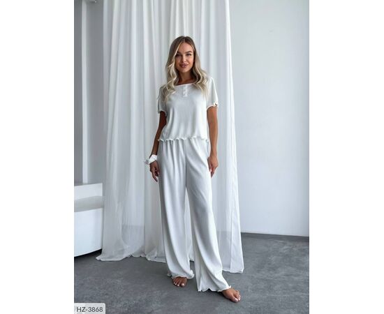 Фотография Костюм-тройка (топ+штаны+резинка) р.42-44;46-48 (10цв) "ANNABELLE" купить недорого от прямого поставщика, изображение 13