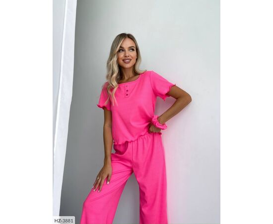 Фотография Костюм-тройка (топ+штаны+резинка) р.42-44;46-48 (10цв) "ANNABELLE" купить недорого от прямого поставщика, изображение 3