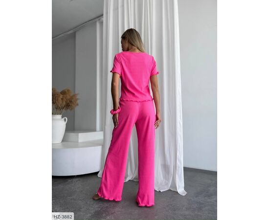 Фотография Костюм-тройка (топ+штаны+резинка) р.42-44;46-48 (10цв) "ANNABELLE" купить недорого от прямого поставщика, изображение 2