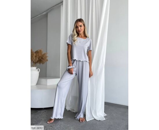 Фотография Костюм-тройка (топ+штаны+резинка) р.42-44;46-48 (10цв) "ANNABELLE" купить недорого от прямого поставщика, изображение 8