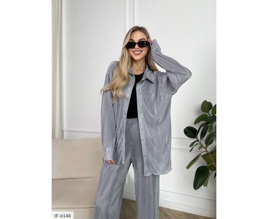 Фотография Костюм женский джинсовый большие размеры р.50-52 (5цв) "ANNABELLE" купить недорого от прямого поставщика, изображение 2