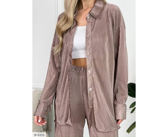 Фотография Костюм женский джинсовый большие размеры р.50-52 (5цв) "ANNABELLE" купить недорого от прямого поставщика, изображение 5