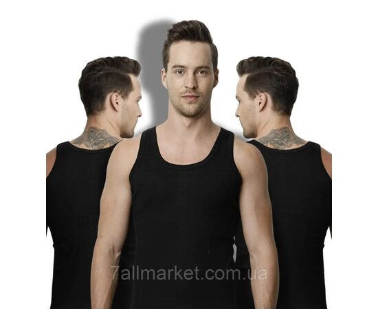 Майка чоловіча натільна р.XL-2XL (3кв) "MODY" недорого гуртом від прямого постачальника, зображення 2