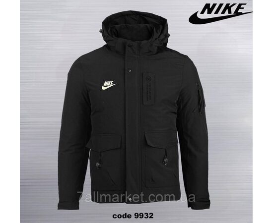 Куртка чоловіча зимова з капюшоном Найк розміри 46-54 (3кв) "REMAIN" купити недорого від прямого постачальника, зображення 3