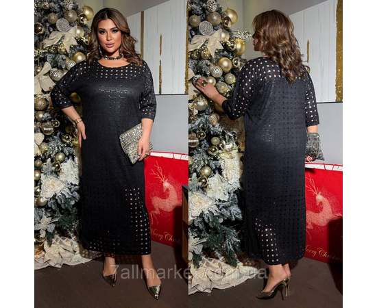 Фотография Платье женское замшевое с перфорацией р-ры 46-60 "LADA" купить недорого от прямого поставщика, изображение 2