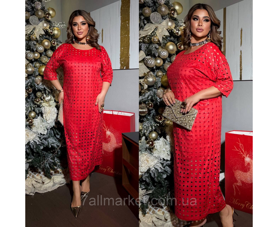 Фотография Платье женское замшевое с перфорацией р-ры 46-60 "LADA" купить недорого от прямого поставщика, изображение 2