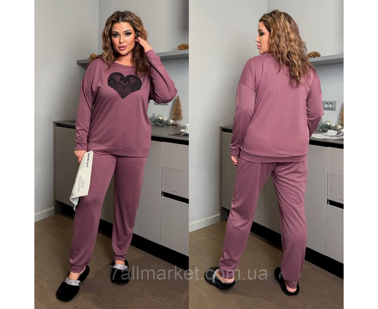 Піжама жіноча трикотаж віскоза 46-60 "LADA" недорого від прямого постачальника, зображення 2