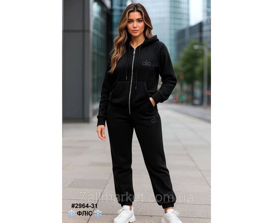 Фотография Спортивний костюм жіночий турецький двосторонній фліс норма 42,4446,48 (3цв) "NOWEMBER", изображение 2