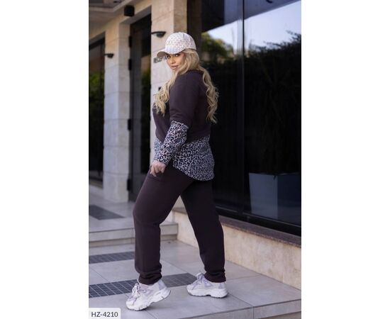 Фотография Женский прогулочный костюм со штанами большие размеры р.50-52;58-60;62-64;54-56 (5цв) "LETTI" купить недорого от прямого поставщика, изображение 8