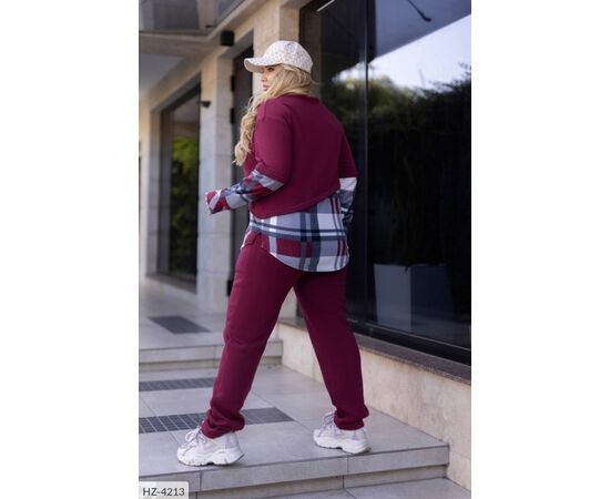 Фотография Женский прогулочный костюм со штанами большие размеры р.50-52;58-60;62-64;54-56 (5цв) "LETTI" купить недорого от прямого поставщика, изображение 5